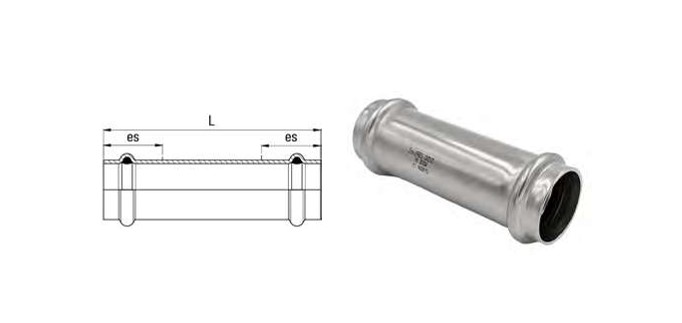 Inoxpres Uniko slip coupling diameter 15