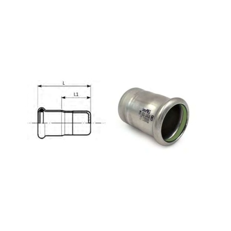 Inoxpres FKM-HT stop end diameter  15