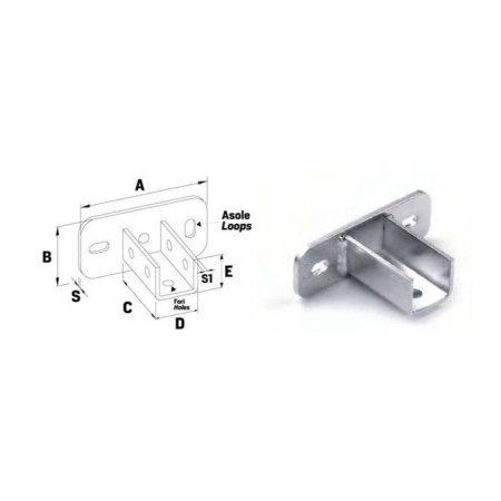 Crossway supp.front bracket rail 41