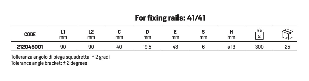 135 graden angle for fixing rail 41 - Afbeelding 3