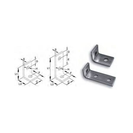 90 graden angle for fixing rail 41(104x41)