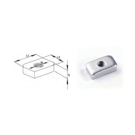 Rhomboidal nut M 10 prof. 27/28/30/32