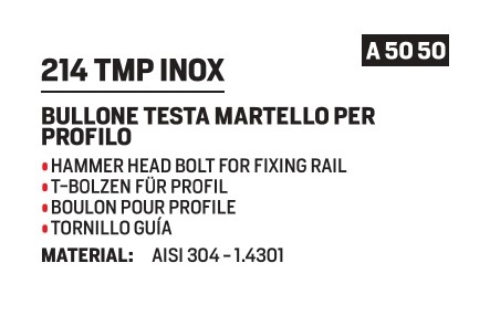 Hammer head bolt M 8x30 - 41 A304 - Afbeelding 2