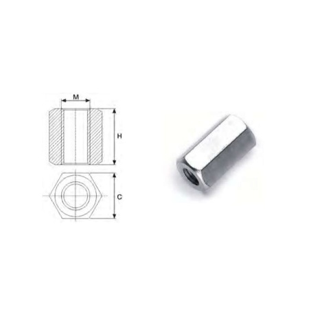Galv. stud connector M 8x25