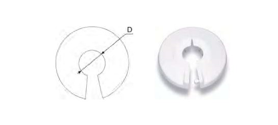 PVC white front cover DE 28-3/4"