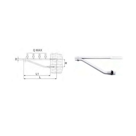 Brackets for washbasin L=340 mm