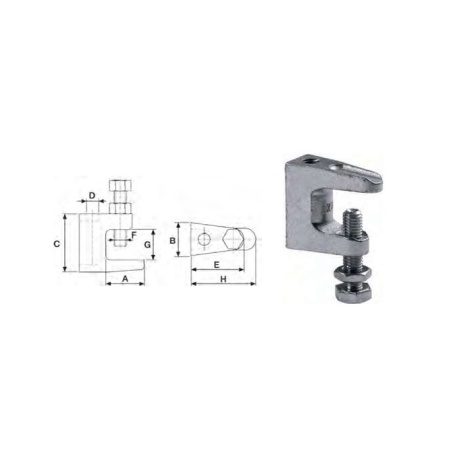 Beam clamp M 8
