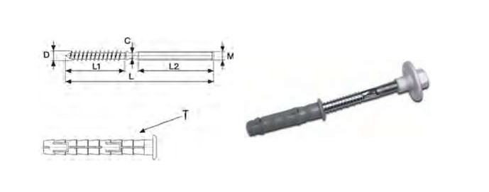Wash-basin clamps 10x220 - pair - Afbeelding 3