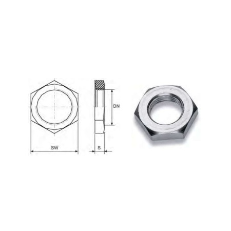 Back nut 1"1/4 AISI316