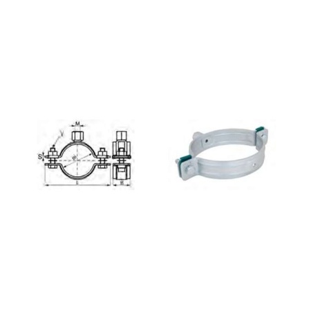 Heavy collar nut M 8/10 - 2"