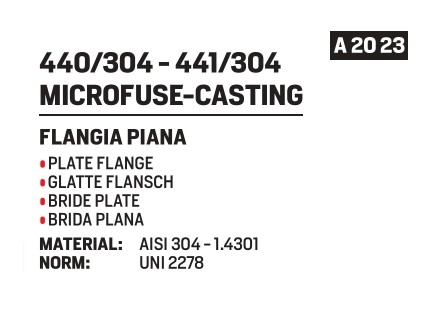 Plate flange UNI 2277 Dn250 PN10 304 - Afbeelding 2