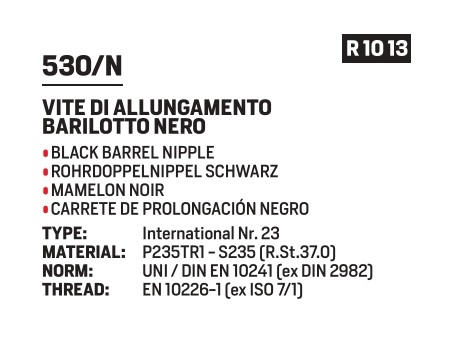 Barrel nipple 2"x150 - black - Afbeelding 2