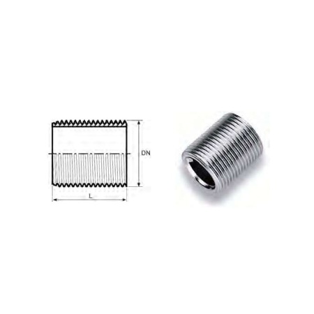 Parallel nipple 1/2" galv.