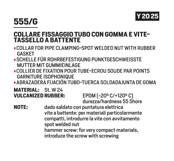 Collar Pratiko rubber 1"1/4 hammer/S - Afbeelding 2