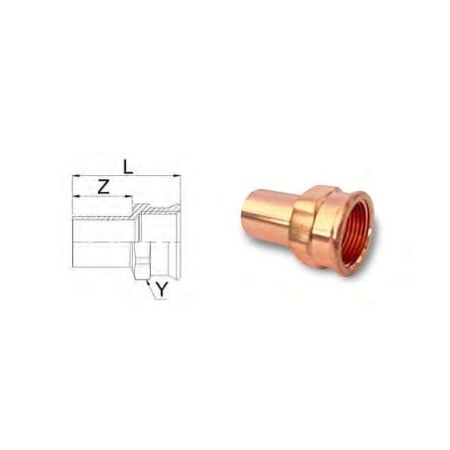 Aespres Uniko red. socket F 3/8"x15
