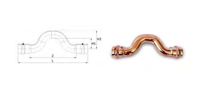 Aespres Uniko pipe bridge FF diameter 15