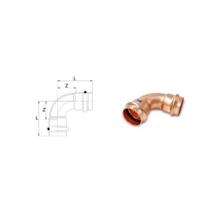 Aespres Uniko elbow 90 graden FF diameter  28