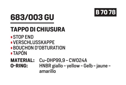 Aespres Uniko Gas stop end diameter 35 - Afbeelding 2