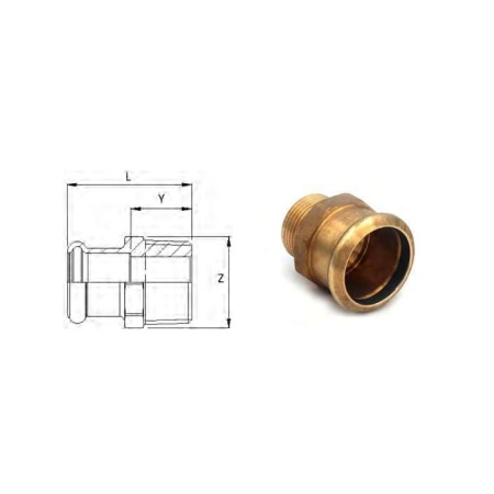 Aespres adapter male 1"1/4x42