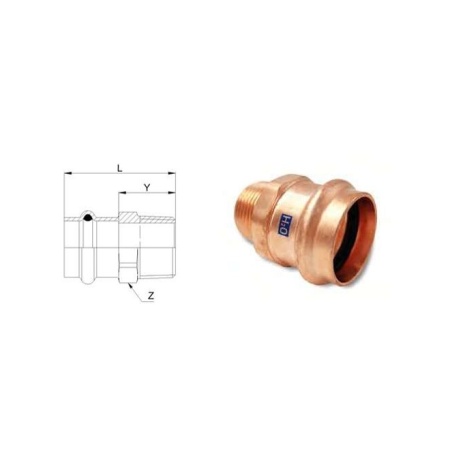 Aespres Uniko adapter male 3/8"x15