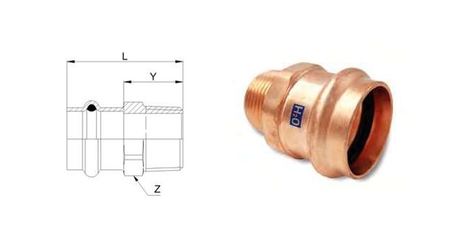 Aespres Uniko adapter male 3/8"x15