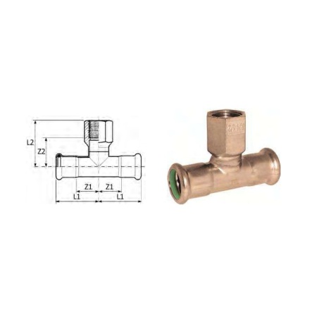 Marinepres tee F 1/2"x18