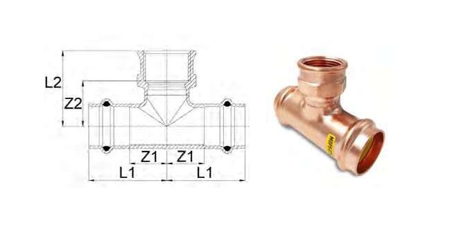 Aespres Uniko Gas tee F 1/2"x35