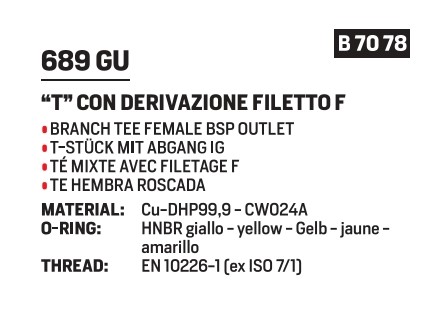 Aespres Uniko Gas tee F 1/2"x35 - Afbeelding 2