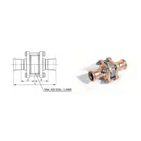 Marinepres non-return valve diameter  28