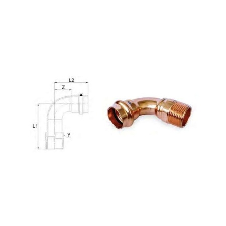 Aespres Uniko elbow 90 graden MF 3/8"x15