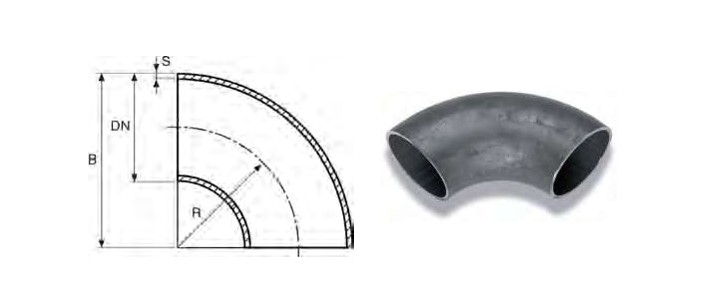 Welded elbow 3D90 graden 70x2,9