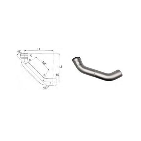 Stremline bend Dn 100 316L