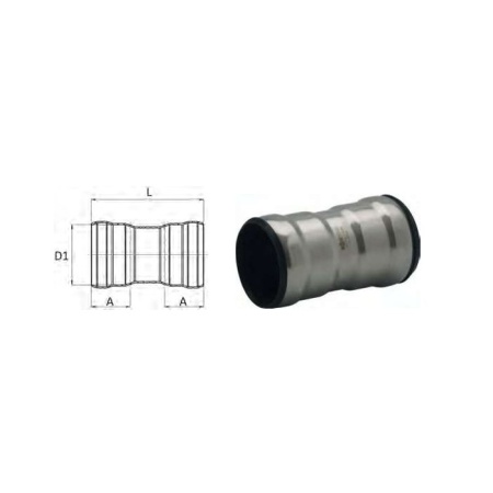 Coupling Dn 100 316L