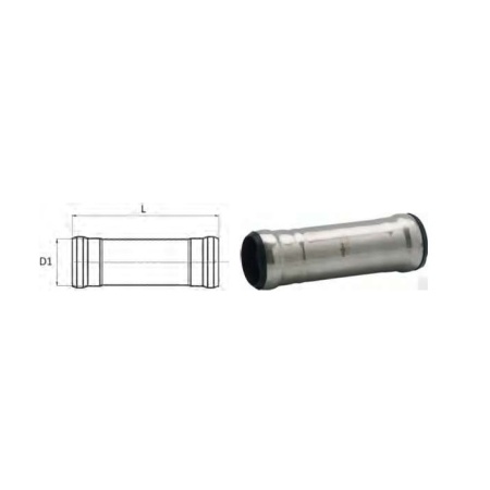 Slip coupling Dn 100 316L