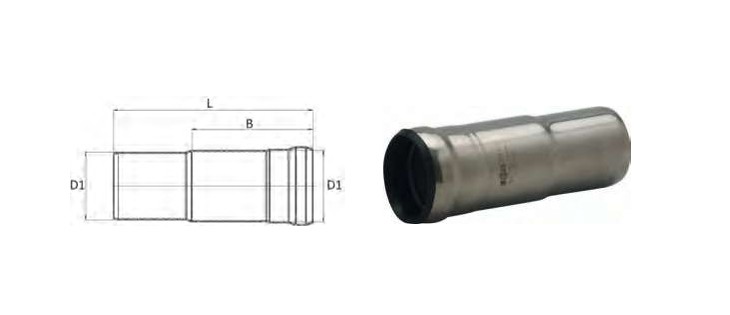 Slide coupling Dn 80 316L