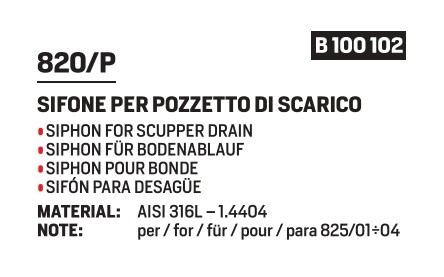 Siphon for scupper drain - Afbeelding 2