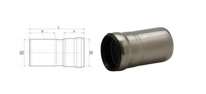 Adapter 53Fx50M 316L