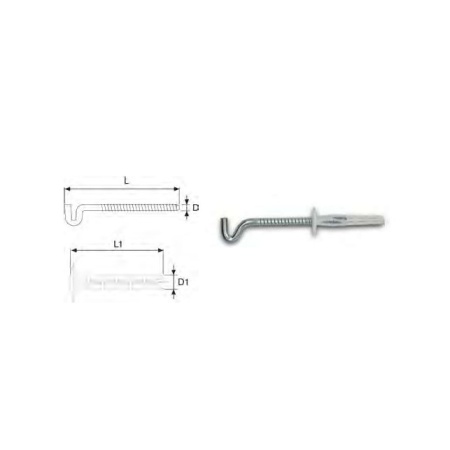 2 galvanized brackets MU 7x130
