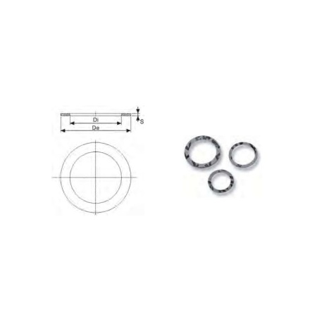 Gasket without asbestos DE 42 1" 1 mm