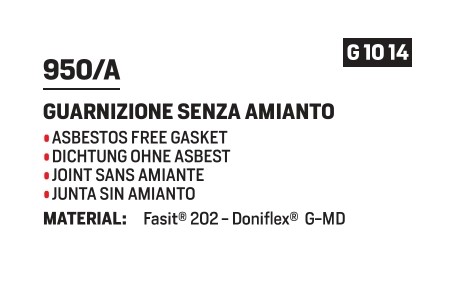 Gasket without asbestos DE 48 1" 2 mm - Afbeelding 2