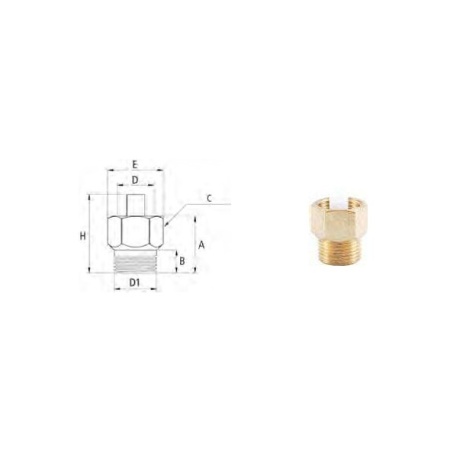 Shut-off valve F.1/2" - M.1/2"