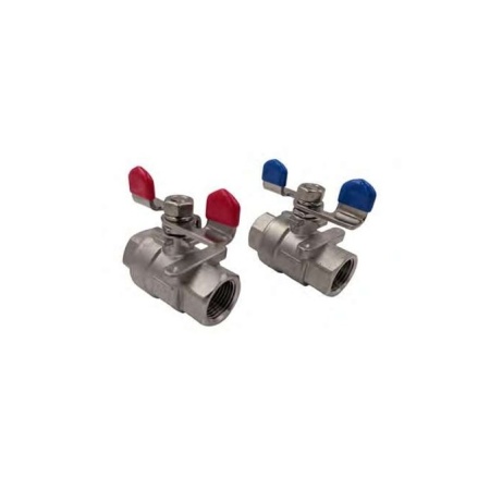 Ball valve 2pcs full port 1/2" 316 - FB