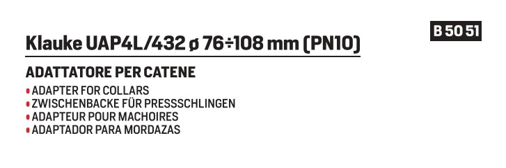 Klauke collar adapter diameter 76/108 - Afbeelding 2