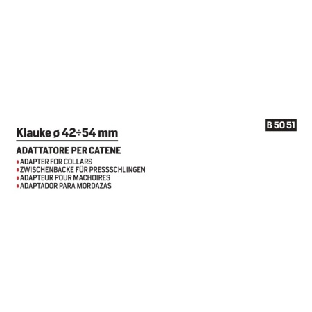 Klauke collar adapter diameter  42/54