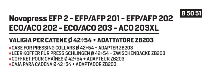 Novopress empty case for collars diameter 42-54 - Afbeelding 2