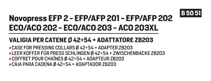 Novopress jaws diameter 15-35 ECO-ACO203 V pr.