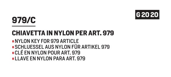 Nylon key for art. 979 - Afbeelding 2